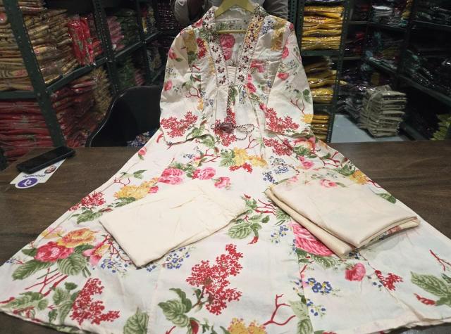 Jaipuri 3pcs readymade kurti wholesale market in mumbai  - wholesale export
